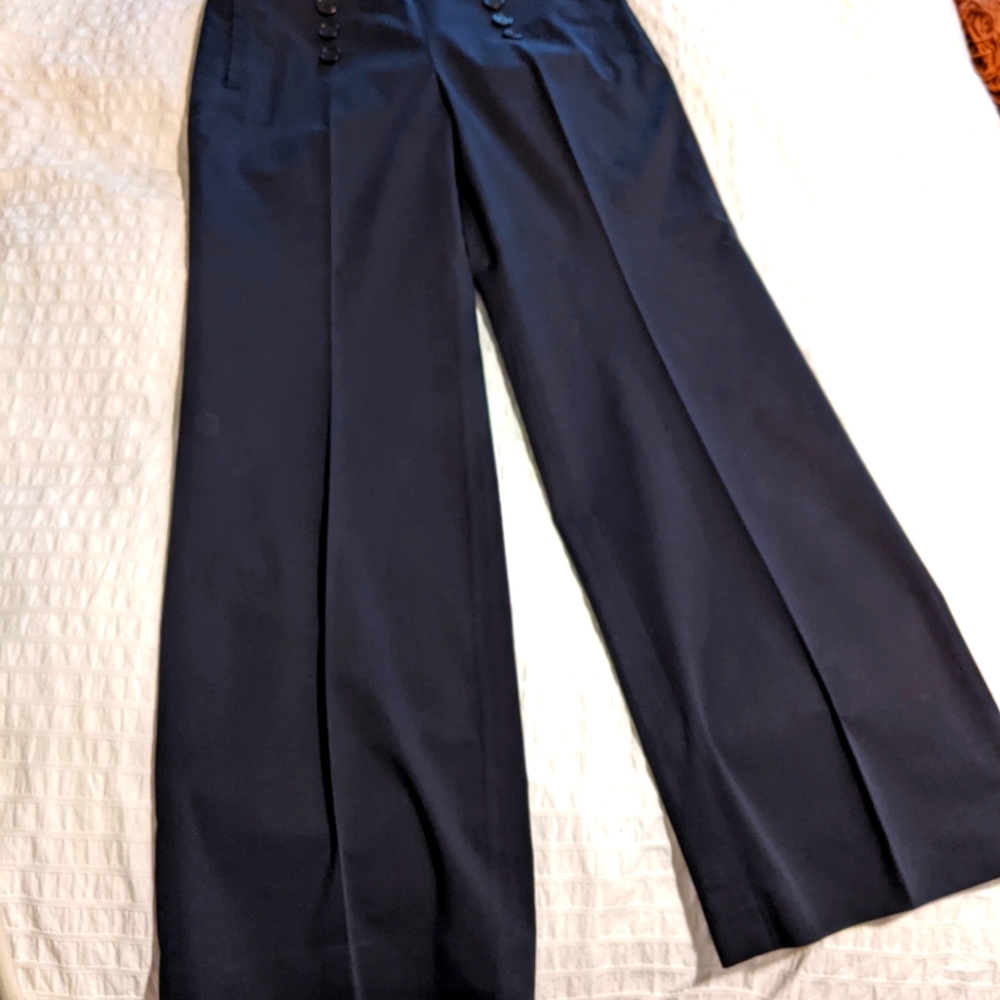 Ann Taylor Navy Wide Leg Pants